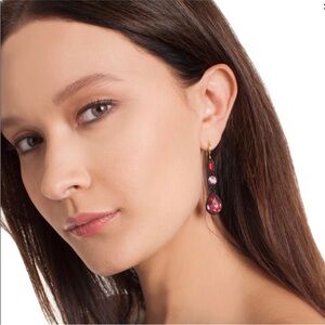 Trina Turk Confetti & Cocktails Stone Drop Earrings Fuchsia